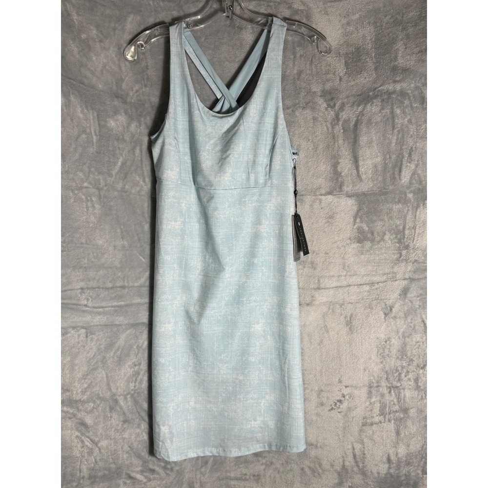 Trajectory Womens Active Dress with shorts Light Blue Crisscross Back Size S NEW
